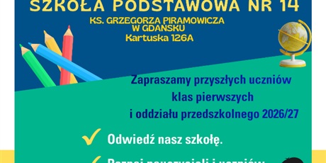 Dzień Otwarty w Czternastce, piątek, 27.02.2026 r. 