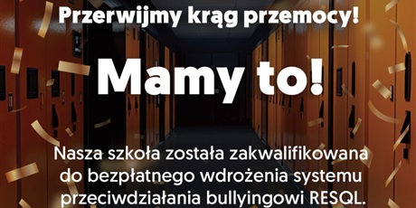 Przerwij krąg przemocy w swojej szkole - program RESQL
